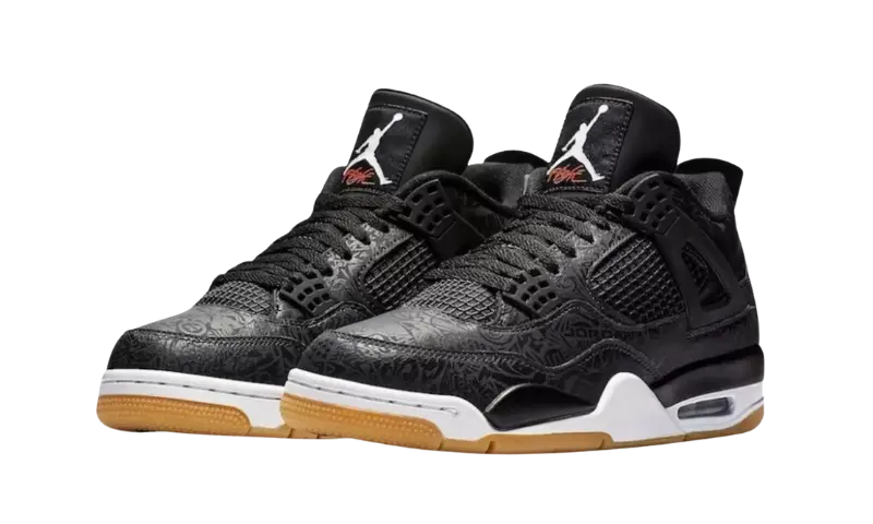 Air Jordan 4 Retro Laser Black Gum - MTHOR SHOP