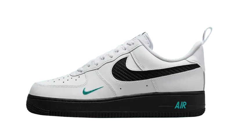 Nike Air Force 1 Low White Black Teal - MTHOR SHOP