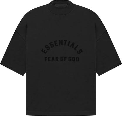 Fear of God Essentials Arch Logo Mock Neck T-shirt Jet Black