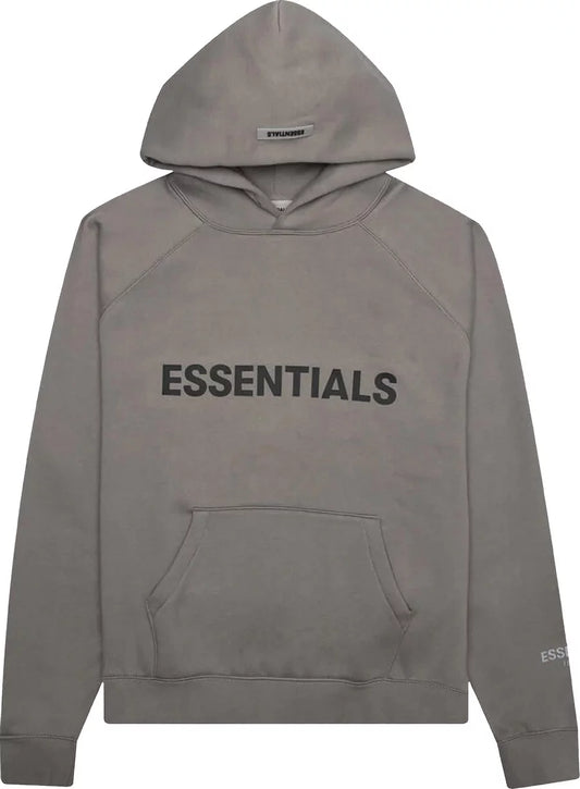 Fear of God Essentials Pullover Hoodie Applique Logo Cement