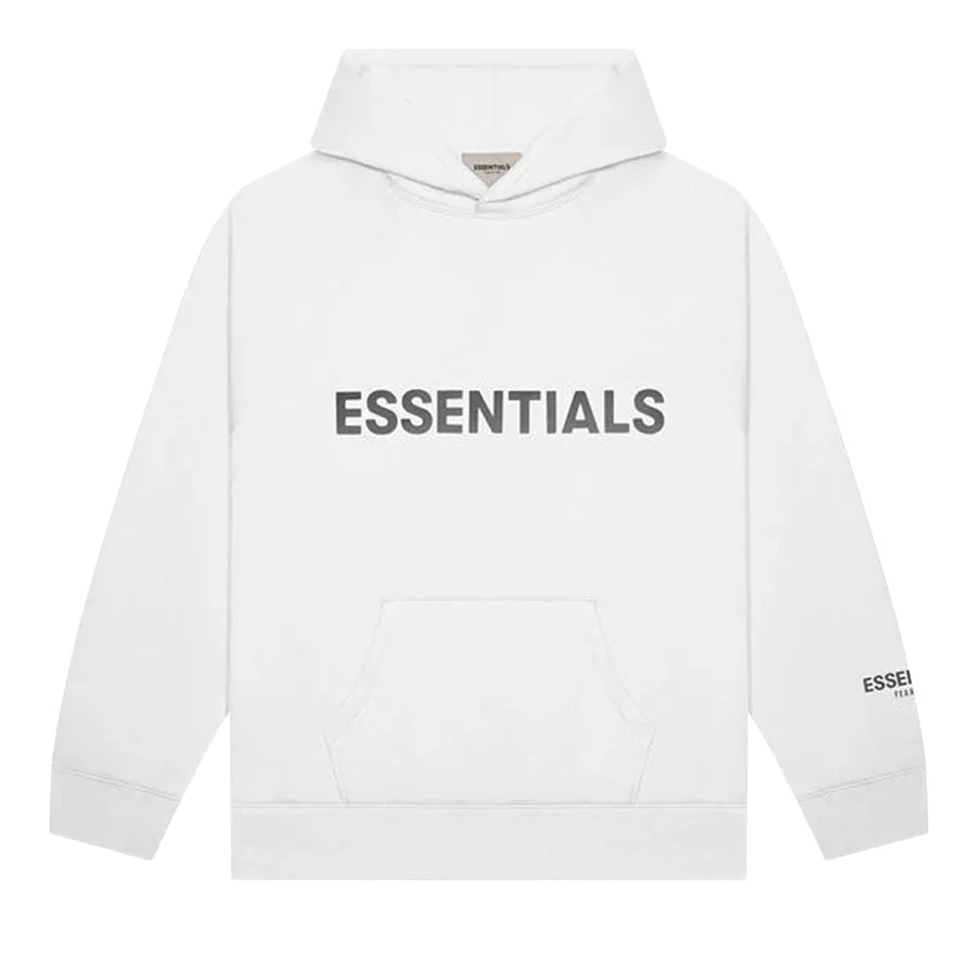 Fear of God Essentials Pullover Hoodie Applique Logo White