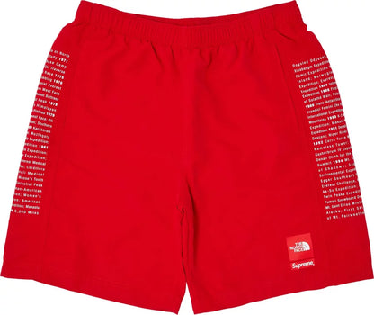 Supreme The North Face Nylon Short Red