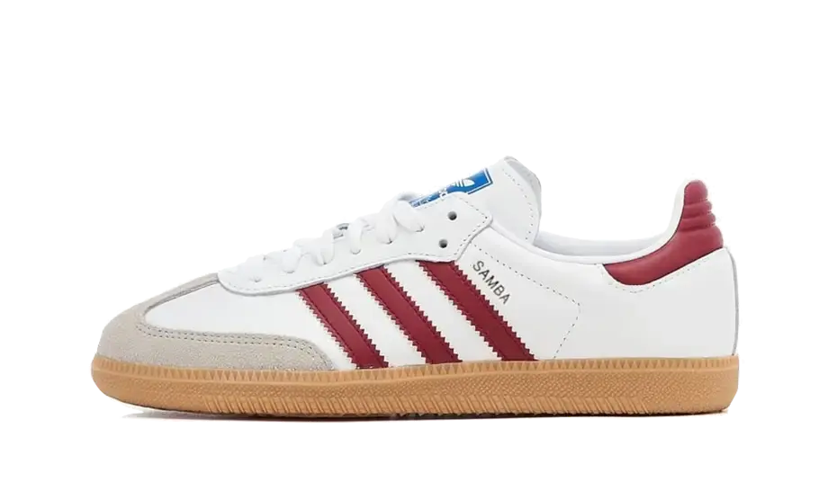 Adidas Samba OG White Burgundy Gum