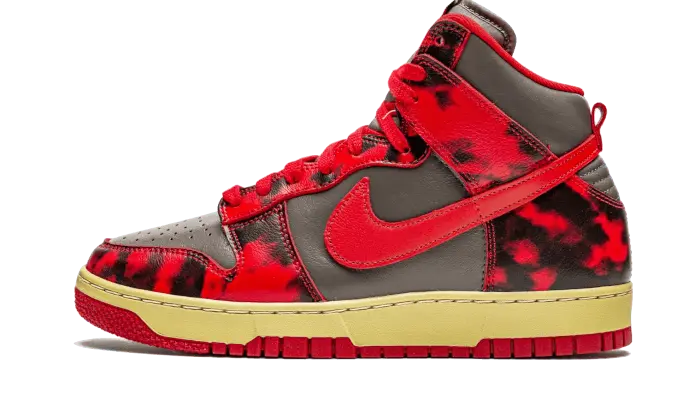 Nike Dunk High 1985 Red Acid Wash - DD9404-600