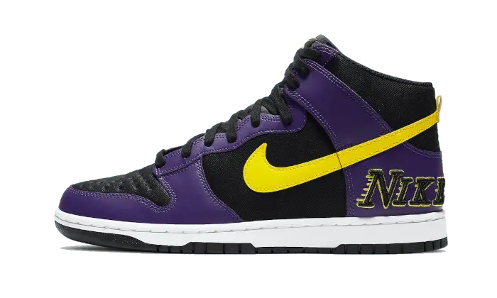 Nike Dunk High EMB Lakers - DH0642-001