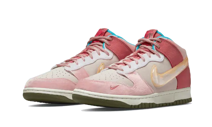 Nike Dunk Mid Social Status Free Lunch Strawberry Milk - DJ1173-600