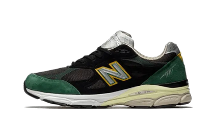 New Balance 990 V3 Black Green Yellow - M990CP3